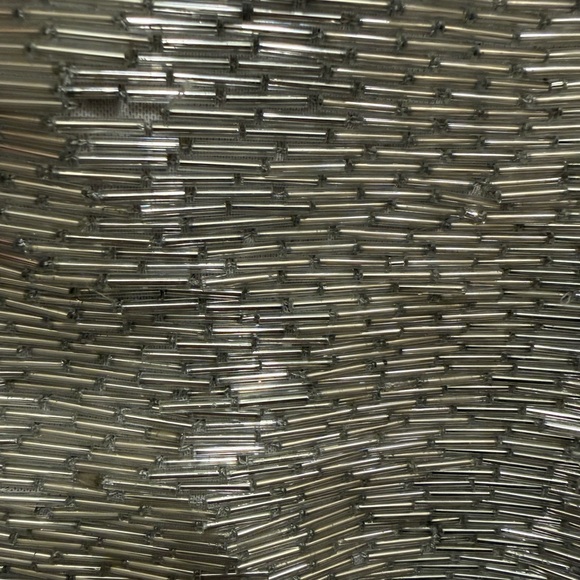 STAUD Le Sable Dress Beaded in Silver size Large - read description - Picture 10 of 12